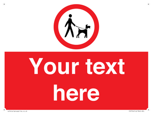 Custom Road regulatory dogs on leads